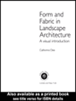 cover image of Form and Fabric in Landscape Architecture